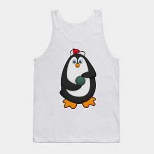 Penguin at Bowling with Bowling ball Tank Top